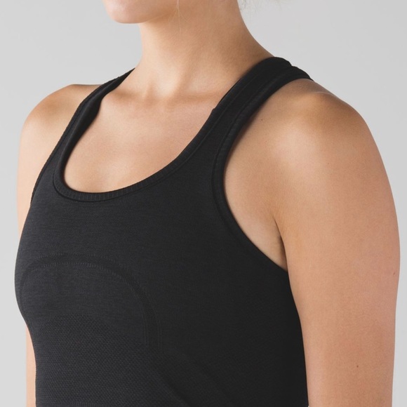 LULULEMON Swiftly Tech Racerback - Black / Black - W1NG7S - Sz 4 - Picture 6 of 9